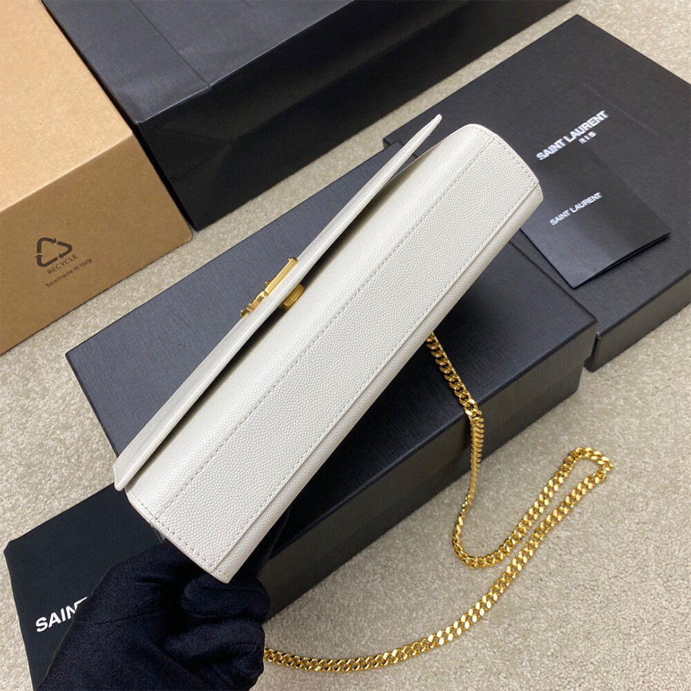 YSL kate medium in grain de poudre embossed leather