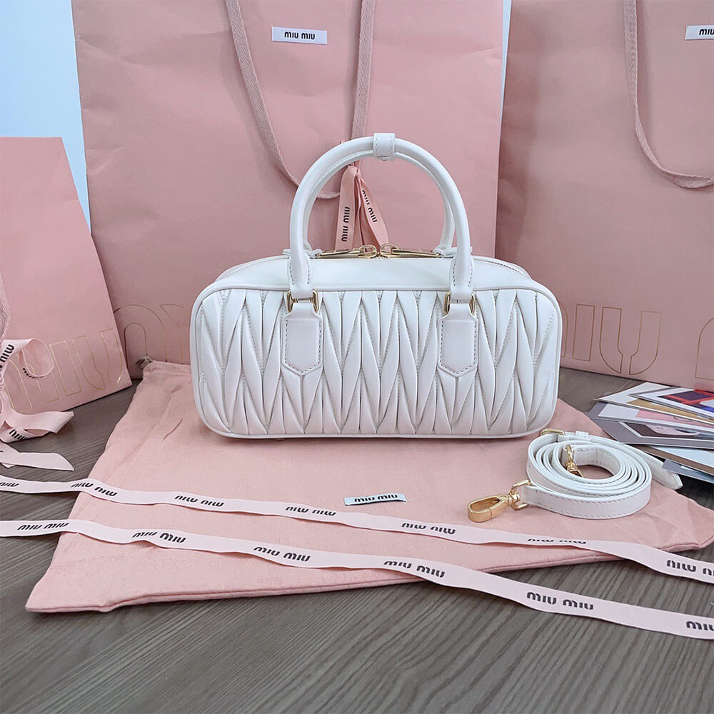 MIUMIU Large Arcadie matelasse nappa Bag(HIGH-END GRADE)