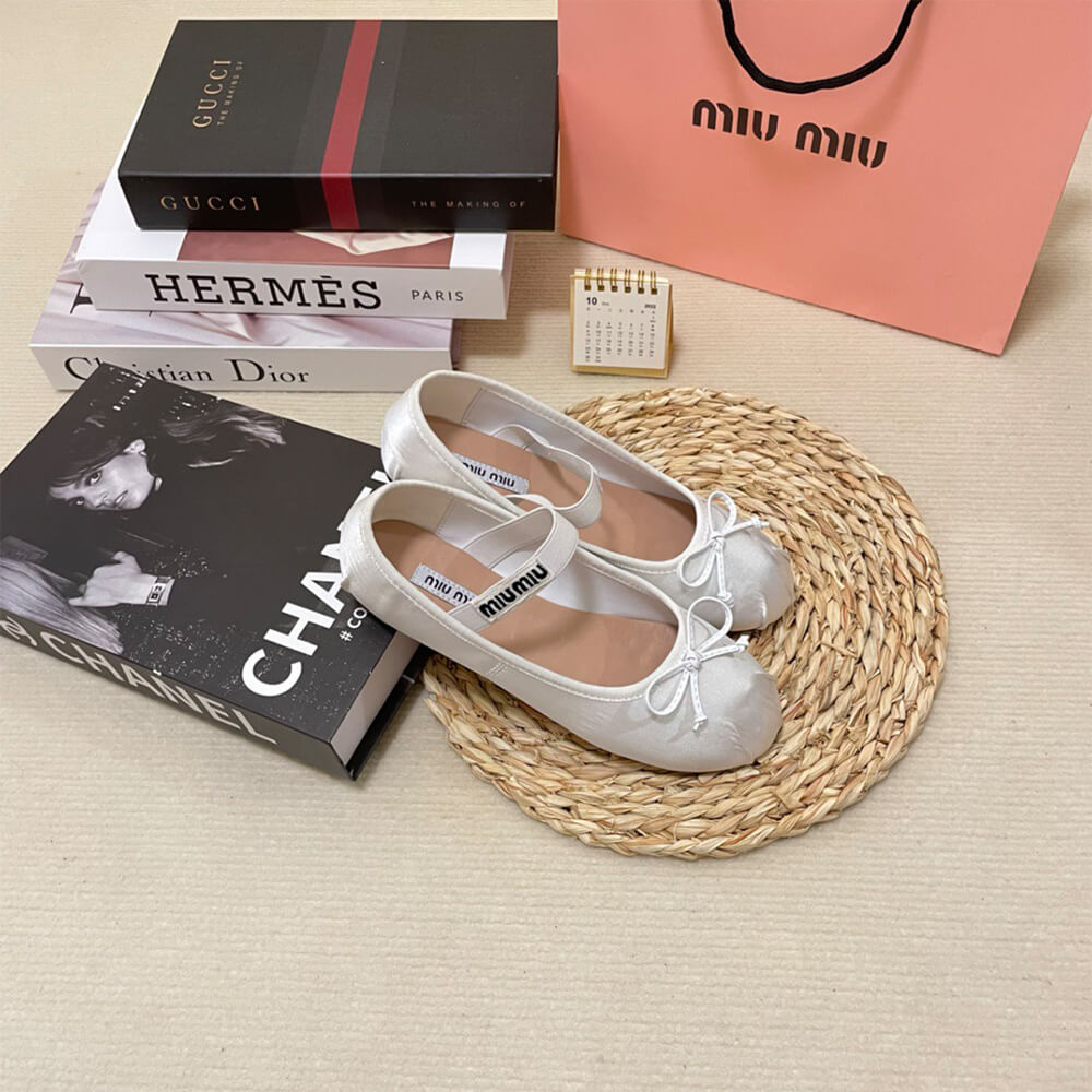 MiuMiu Satin ballerinas