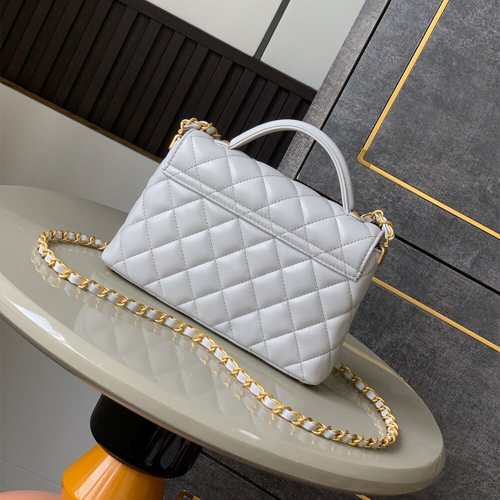CHANEL Small Flap Bag with Top Handle(HIGH-END GRADE)
