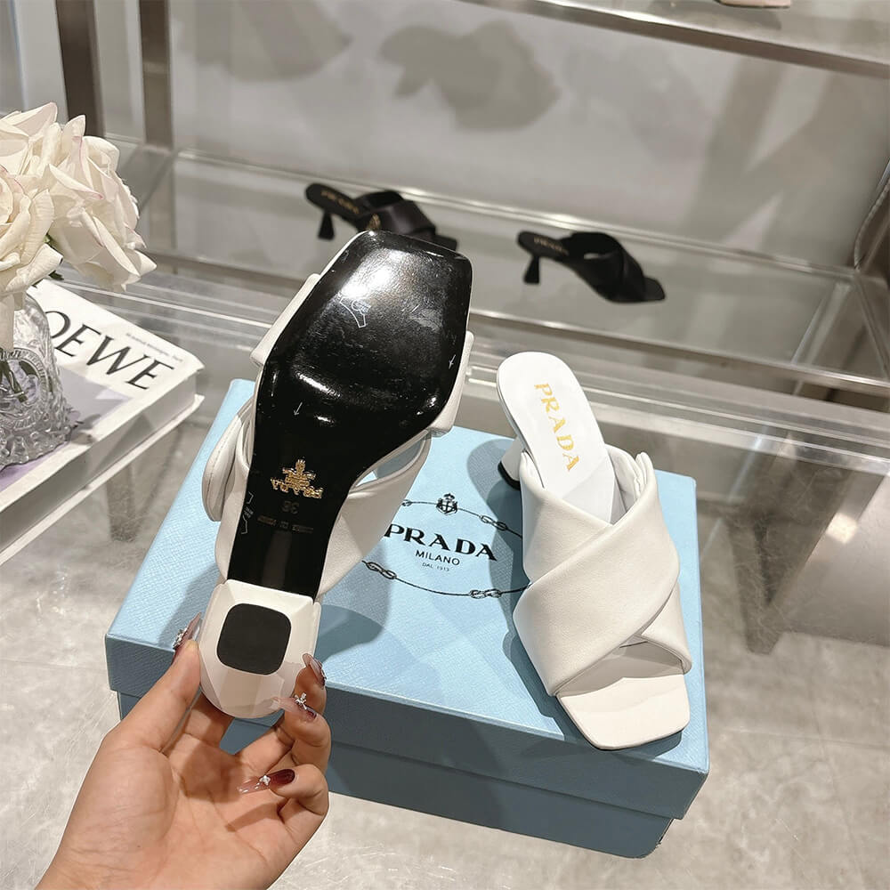 Prada Padded nappa leather sandals