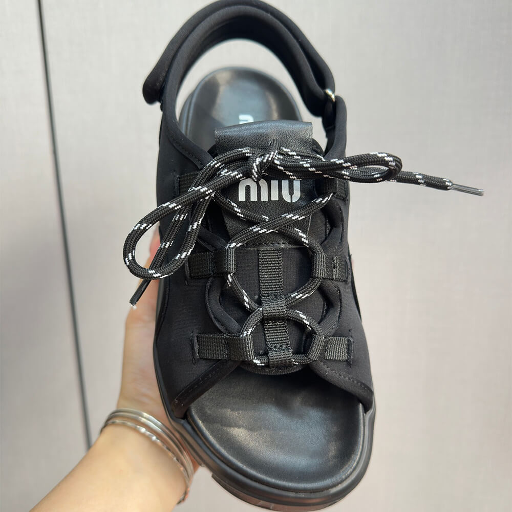 MiuMiu Chunky neoprene sandals