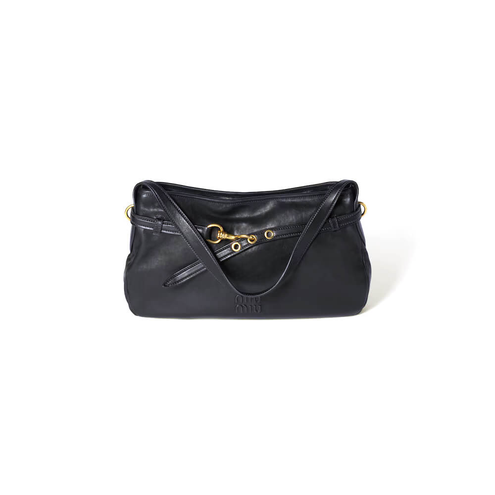 MIUMIU Medium Aventure nappa leather bag(HIGH-END GRADE)