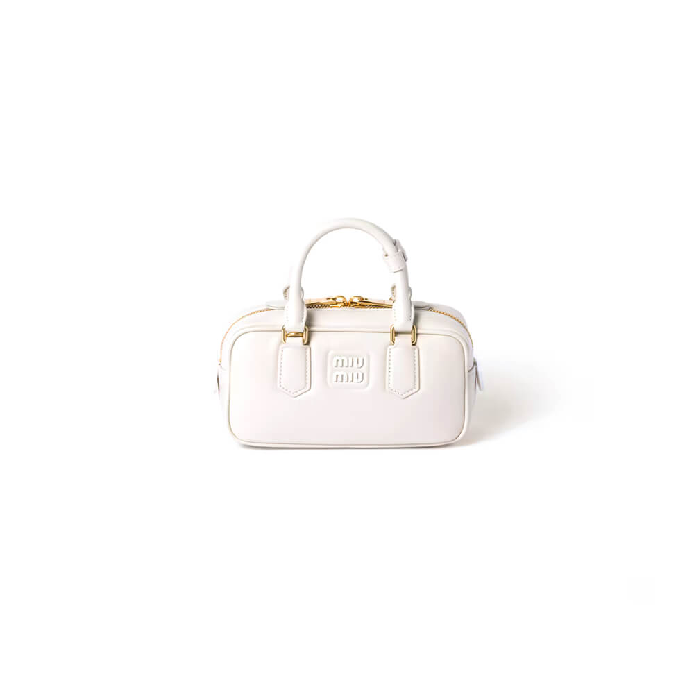 MIUMIU Large Arcadie Leather Bag(HIGH-END GRADE)