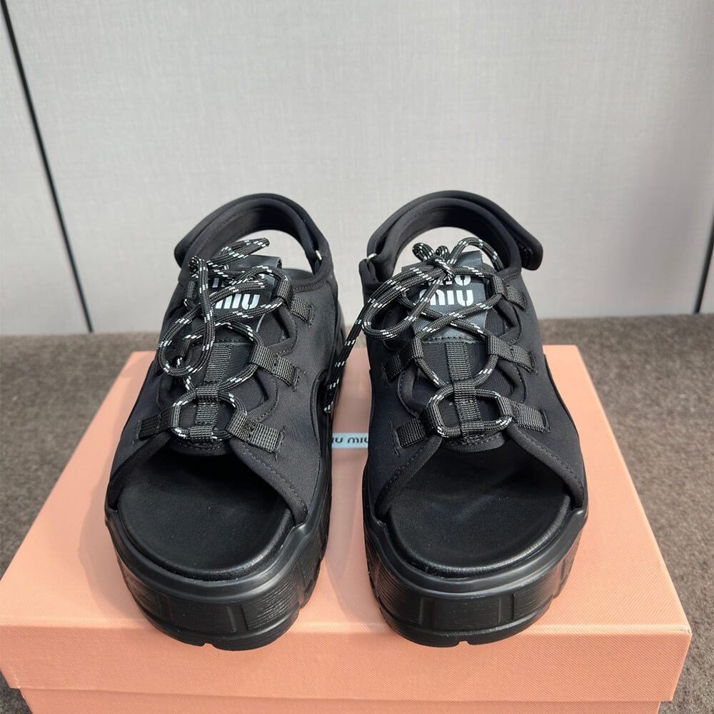 MiuMiu Chunky neoprene sandals