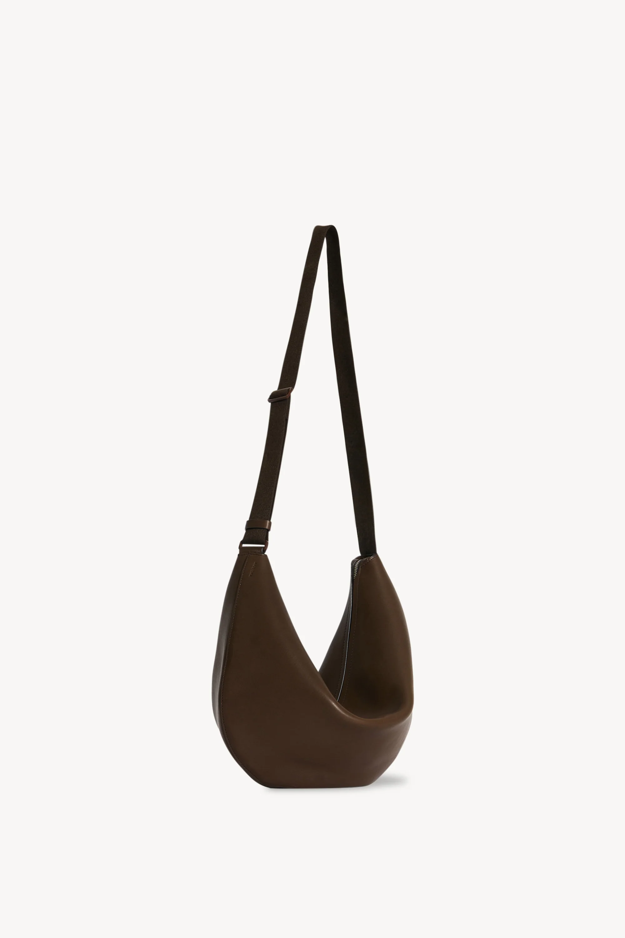 Crossbody Crescent Bag in Leather